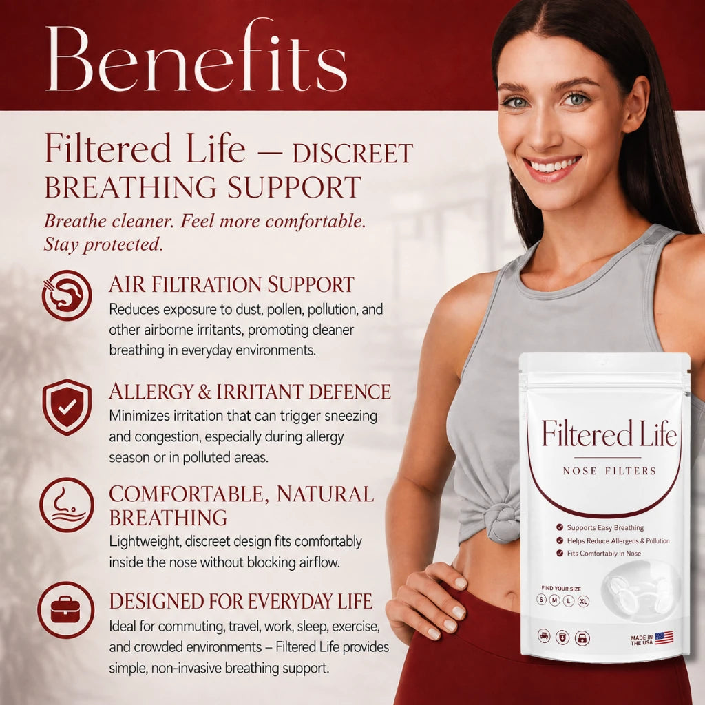 Filtered Life Nose Filters — Breathe Cleaner. Feel More Balanced. Naturally.