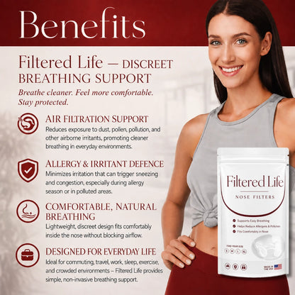 Filtered Life Nose Filters — Breathe Cleaner. Feel More Balanced. Naturally.