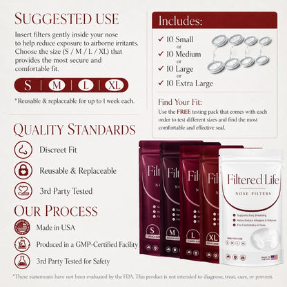 Filtered Life Nose Filters — Breathe Cleaner. Feel More Balanced. Naturally.