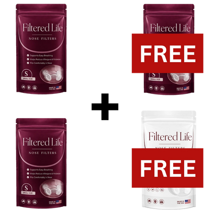 Filtered Life Nose Filters – Buy 2 + Get 2 Free (30-day supply)