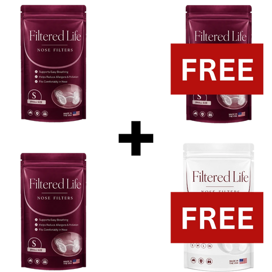 Filtered Life Nose Filters – Buy 2 + Get 2 Free (30-day supply)