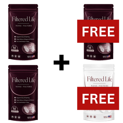 Filtered Life Nose Filters – Buy 2 + Get 2 Free (30-day supply)