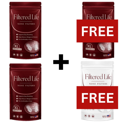 Filtered Life Nose Filters – Buy 2 + Get 2 Free (30-day supply)