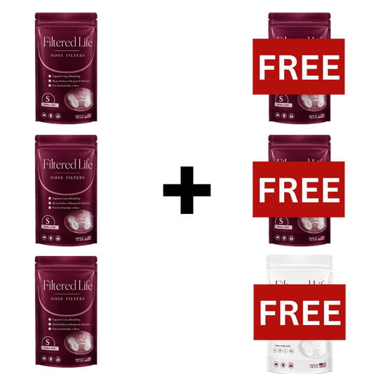 Filtered Life Nose Filters – Buy 3 + Get 3 Free (50-day supply)
