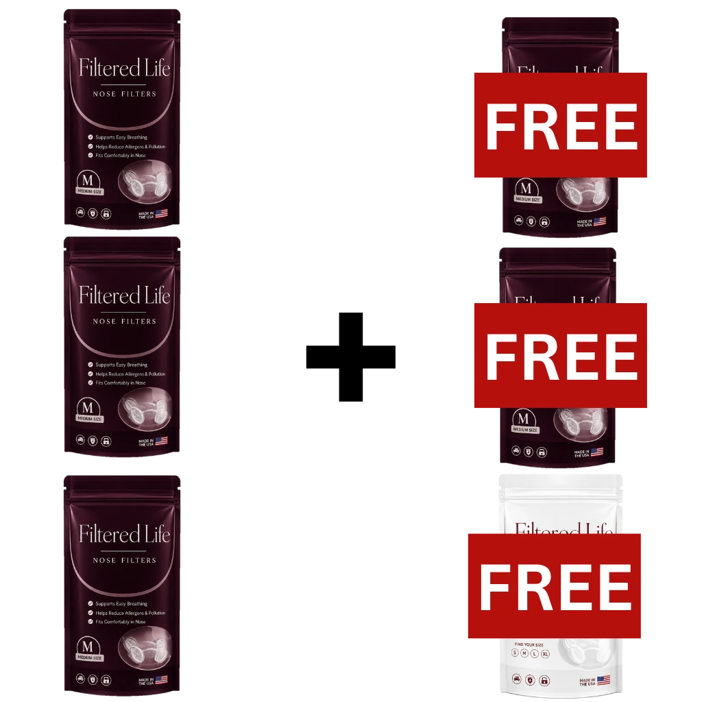 Filtered Life Nose Filters – Buy 3 + Get 3 Free (50-day supply)