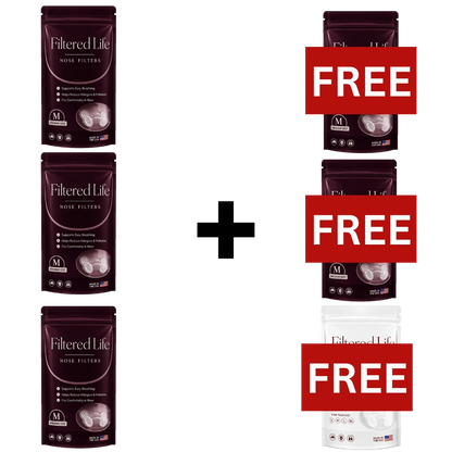 Filtered Life Nose Filters – Buy 3 + Get 3 Free (50-day supply)