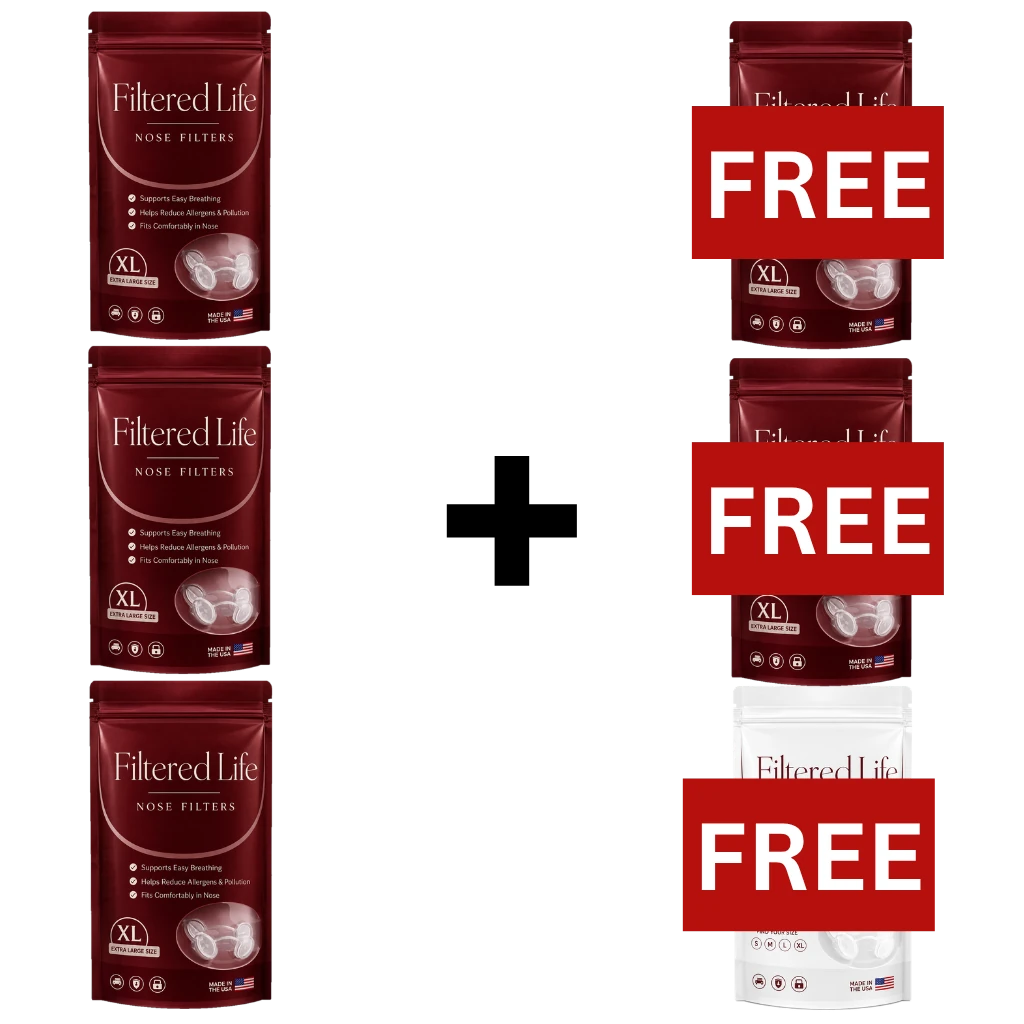Filtered Life Nose Filters – Buy 3 + Get 3 Free (50-day supply)
