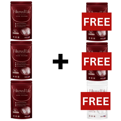 Filtered Life Nose Filters – Buy 3 + Get 3 Free (50-day supply)