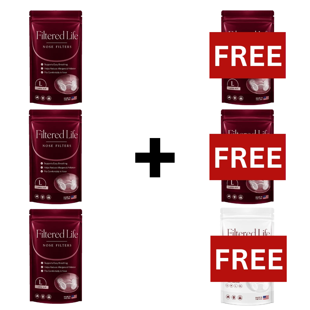 Filtered Life Nose Filters – Buy 3 + Get 3 Free (50-day supply)