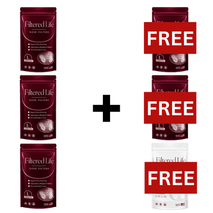 Filtered Life Nose Filters – Buy 3 + Get 3 Free (50-day supply)