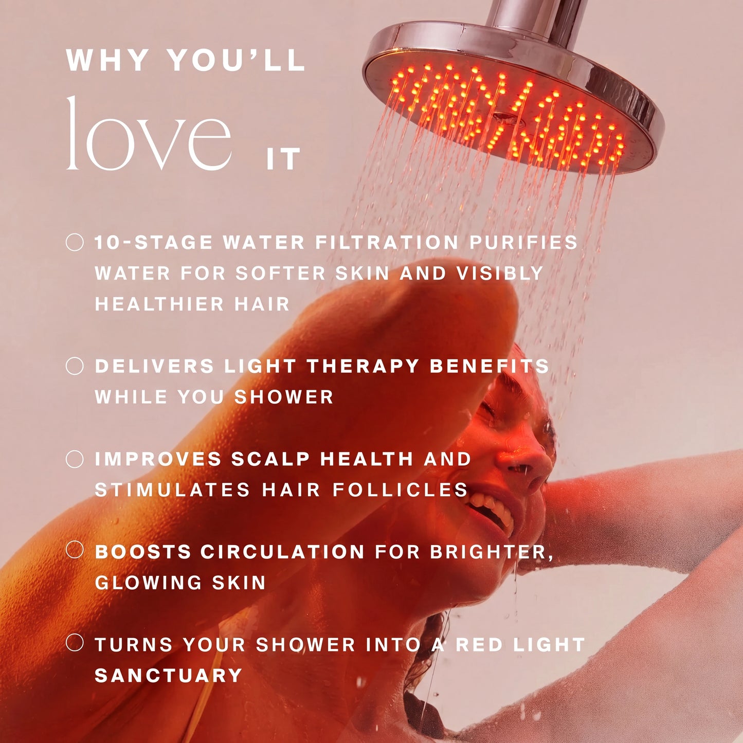 Filtered Life - Red Light Shower head